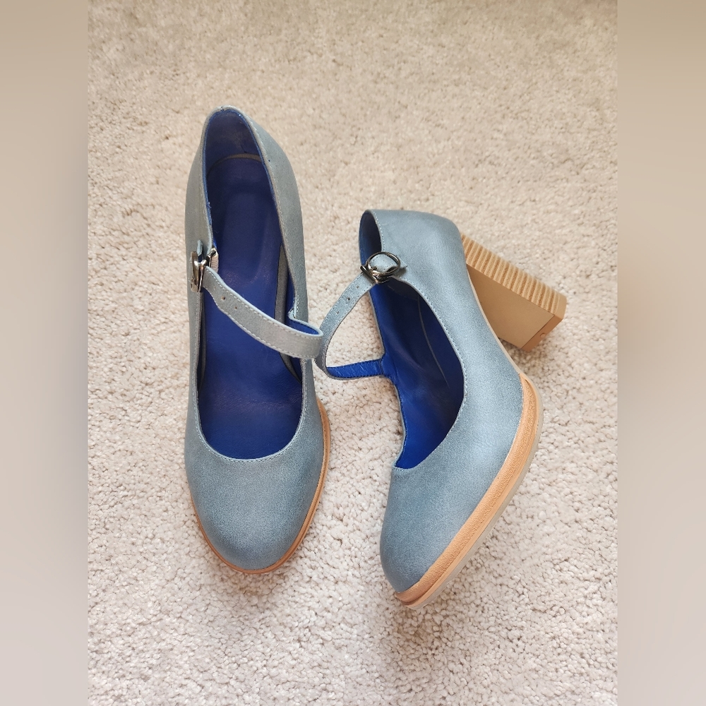 Baby Blue Mary Jane's